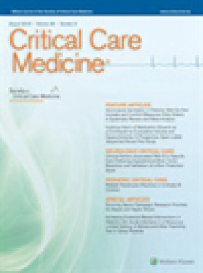 Critical Care Medicine杂志