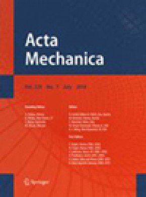 Acta Mechanica杂志