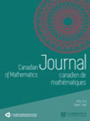 Canadian Journal Of Mathematics-journal Canadien De Mathematiques杂志