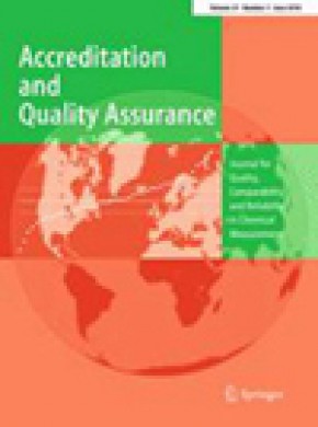Accreditation And Quality Assurance杂志