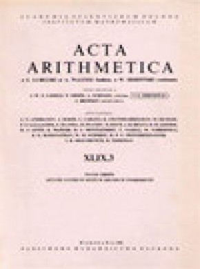 Acta Arithmetica