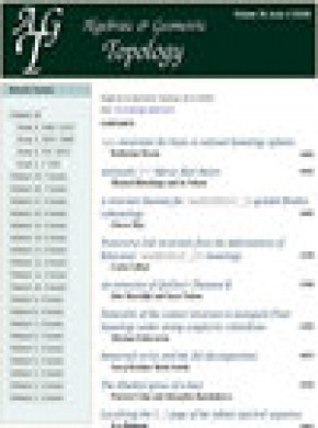 Algebraic And Geometric Topology杂志