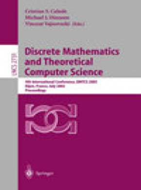 Discrete Mathematics And Theoretical Computer Science杂志