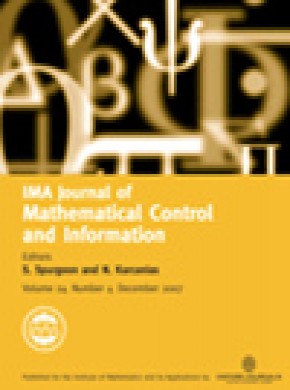 Ima Journal Of Mathematical Control And Information杂志