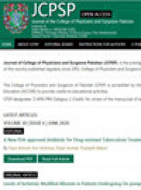 Jcpsp-journal Of The College Of Physicians And Surgeons Pakistan杂志