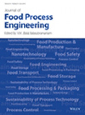 Journal Of Food Process Engineering杂志
