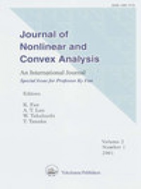 Journal Of Nonlinear And Convex Analysis