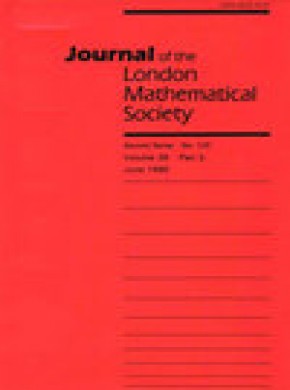 Journal Of The London Mathematical Society-second Series