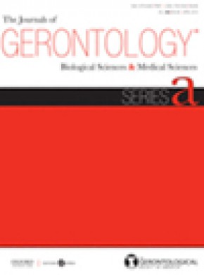 Journals Of Gerontology Series A-biological Sciences And Medical Sciences