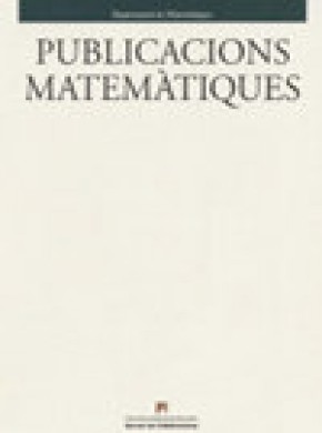 Publicacions Matematiques杂志
