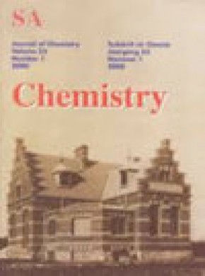 South African Journal Of Chemistry-suid-afrikaanse Tydskrif Vir Chemie杂志