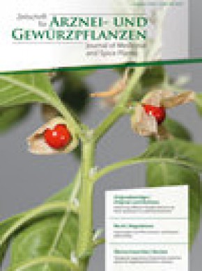 Zeitschrift Fur Arznei- & Gewurzpflanzen