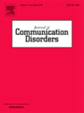 Journal Of Communication Disorders杂志