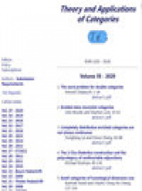 Theory And Applications Of Categories杂志