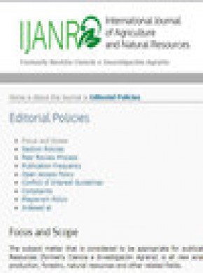 International Journal Of Agriculture And Natural Resources杂志