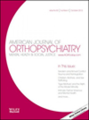 American Journal Of Orthopsychiatry杂志