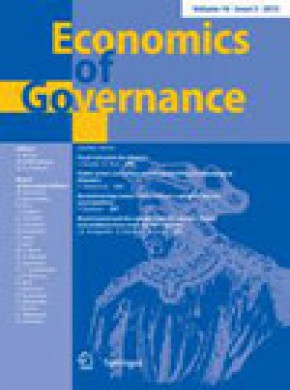 Economics Of Governance杂志