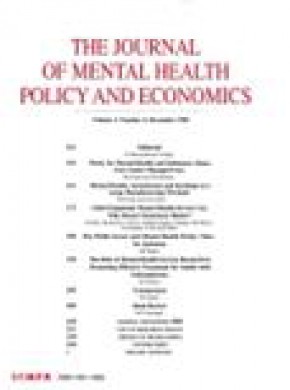 Journal Of Mental Health Policy And Economics杂志