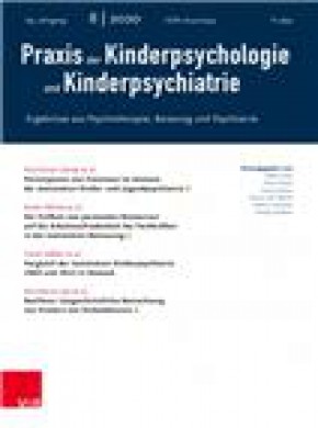 Praxis Der Kinderpsychologie Und Kinderpsychiatrie杂志