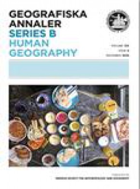 Geografiska Annaler Series B-human Geography杂志