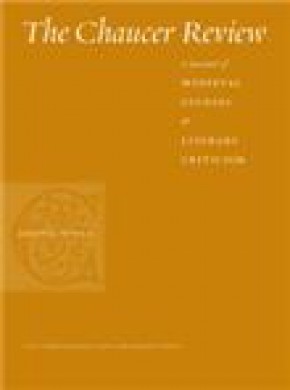 Chaucer Review杂志