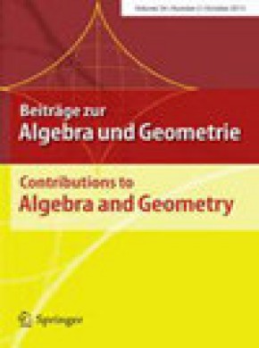 Beitrage Zur Algebra Und Geometrie-contributions To Algebra And Geometry杂志