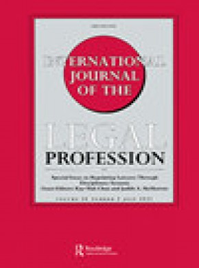International Journal Of The Legal Profession杂志