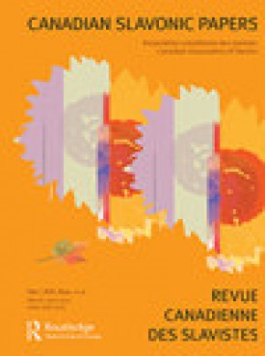 Canadian Slavonic Papers杂志