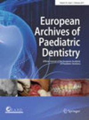 European Archives Of Paediatric Dentistry杂志