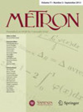 Metron-international Journal Of Statistics杂志