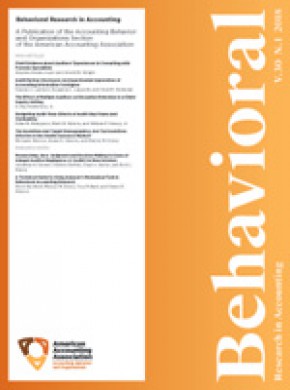 Behavioral Research In Accounting杂志