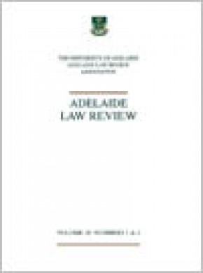 Adelaide Law Review杂志
