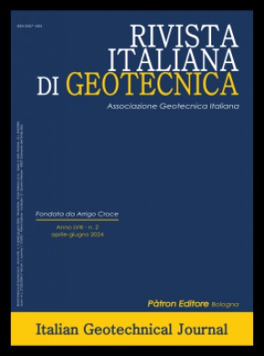 Italian Geotechnical Journal-rivista Italiana Di Geotecnica杂志