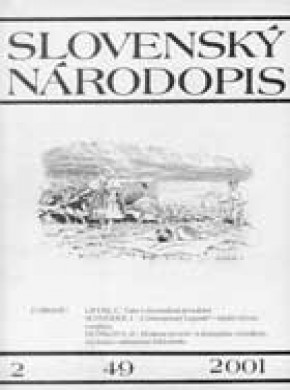 Slovensky Narodopis-slovak Ethnology杂志