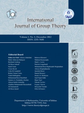 International Journal Of Group Theory杂志