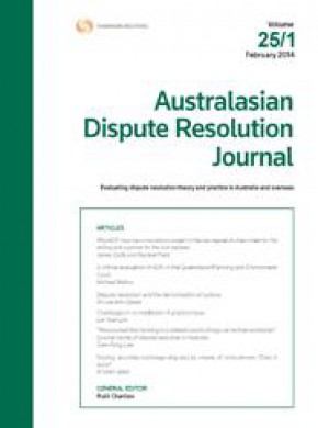 Australasian Dispute Resolution Journal杂志