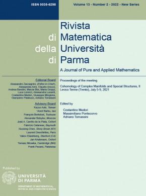 Rivista Di Matematica Della Universita Di Parma杂志