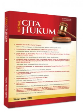 Jurnal Cita Hukum-indonesian Law Journal杂志