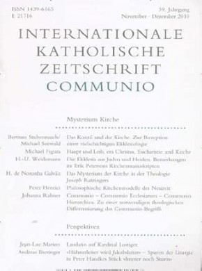 Internationale Katholische Zeitschrift Communio杂志