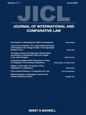 Journal Of International And Comparative Law杂志