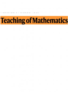Teaching Of Mathematics