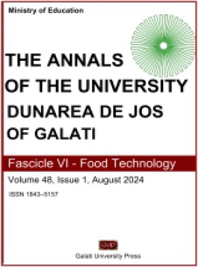 Annals Of The University Dunarea De Jos Of Galati, Fascicle Vi-food Technology杂志