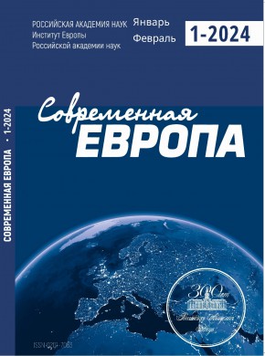 Contemporary Europe-sovremennaya Evropa杂志