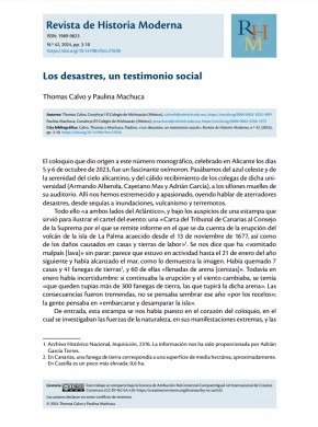 Revista De Historia Moderna-anales De La Universidad De Alicante杂志