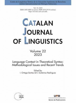 Catalan Journal Of Linguistics杂志